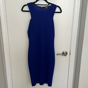 Lulus As You Are Royal Blue Bodycon Midi Dress in size M